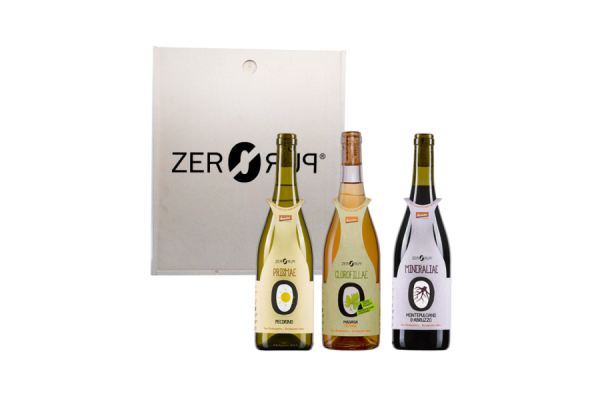 Vini Rossi  Cassetta Zero Puro: Montepulciano d’Abruzzo Mineraliae - Malvasia Orange Clorofillae - Pecorino Prismae – Cantina...