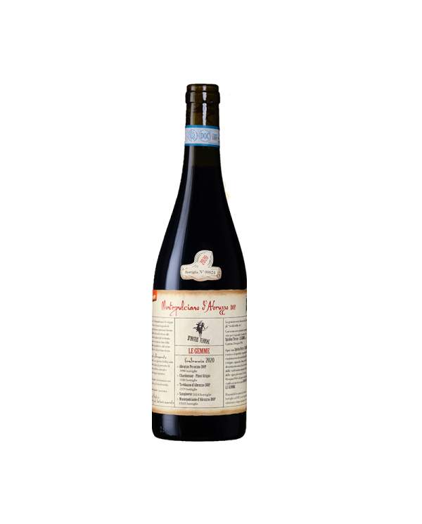 Rode wijnen  Spiritus Terrae Le Gemme Montepulciano d’Abruzzo DOP 2020 – Cantina Orsogna 18,10 â‚¬ Rode wijnen  Spiritus Terrae Le Gemme Montepulciano d’Abruzzo DOP 2020 – Cantina Orsogna 18,10 â‚¬