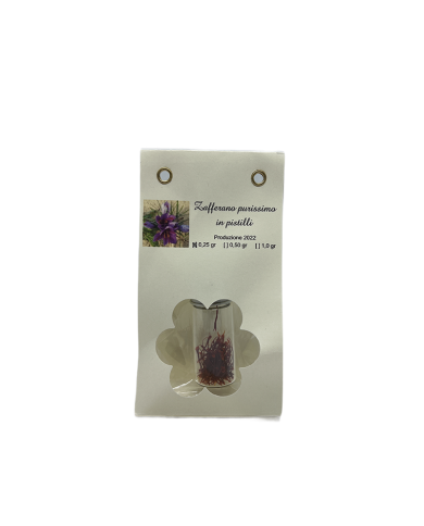 Prelibatezze  Zafferano in pistilli 0,25 gr - Tenuta Morganti 5,74 € Prelibatezze  Zafferano in pistilli 0,25 gr - Tenuta Morganti 5,74 €