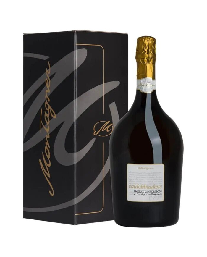 Prosecco Valdobbiadene Superiore DOCG Extra Dry Millesimato MAGNUM  Astucciato – Montagner