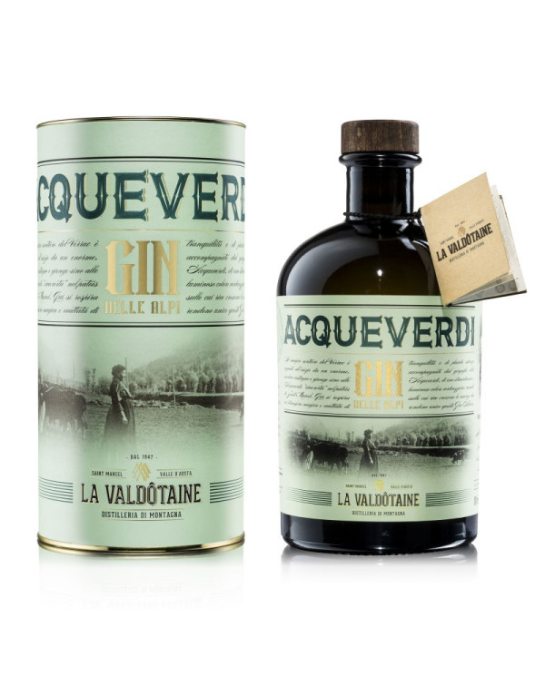 Distillati  Gin Acqueverdi 1000 ml Gift Tube - La Valdotaine 41,50 â‚¬ Distillati  Gin Acqueverdi 1000 ml Gift Tube - La Valdotaine 41,50 â‚¬