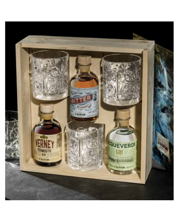 Distillati  Negroni Alpino Confezione Legno 3 bicchieri thumbler - La Valdotaine 60,50 â‚¬ Distillati  Negroni Alpino Confezione Legno 3 bicchieri thumbler - La Valdotaine 60,50 â‚¬
