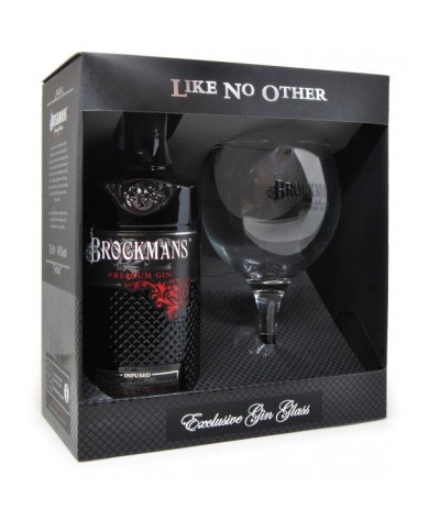 Destillate  Brockmans Premium Gin Pack + 1 Bicchiere - Francoli 46,40&nbsp;€