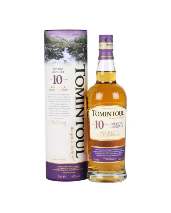 Distillates  Whisky 10 Years Speyside Glenlivet - Tomintoul 45,00 €