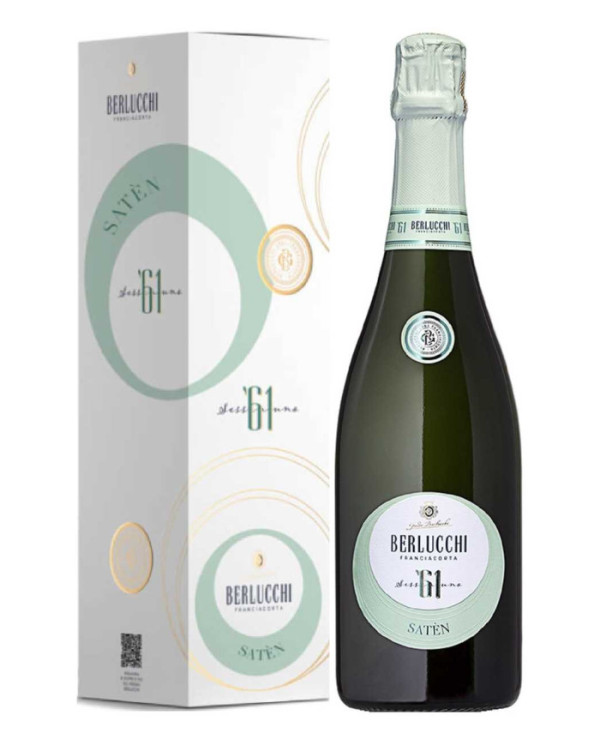 White wines  Spumante ‘61 Franciacorta Satèn Astuccio DOCG - Berlucchi 27,00 â‚¬ White wines  Spumante ‘61 Franciacorta Satèn Astuccio DOCG - Berlucchi 27,00 â‚¬