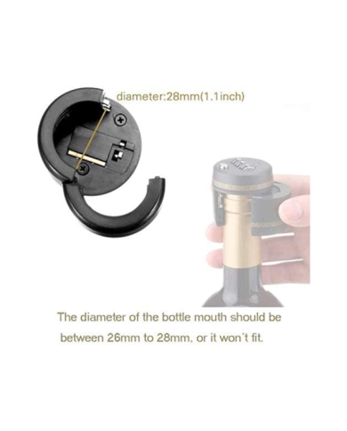 Accessories  Lucchetto a Combinazione per Bottiglia di Liquore Vino Whisky Tappo Superiore Password Serratura con Codice Serr...