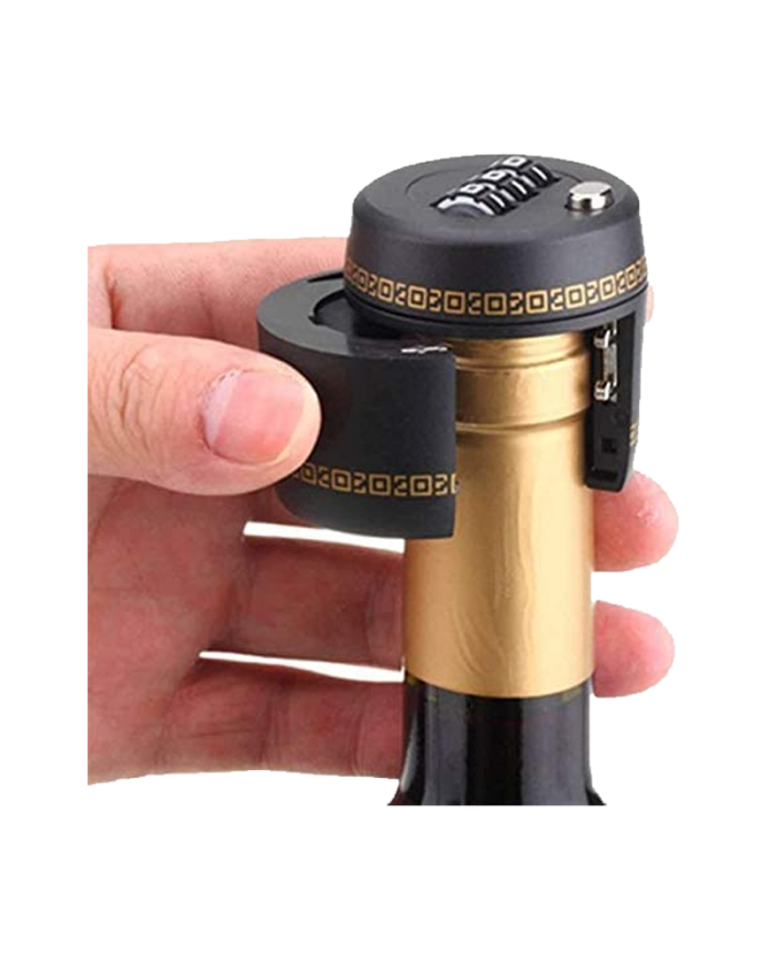 Accessories  Lucchetto a Combinazione per Bottiglia di Liquore Vino Whisky Tappo Superiore Password Serratura con Codice Serr...