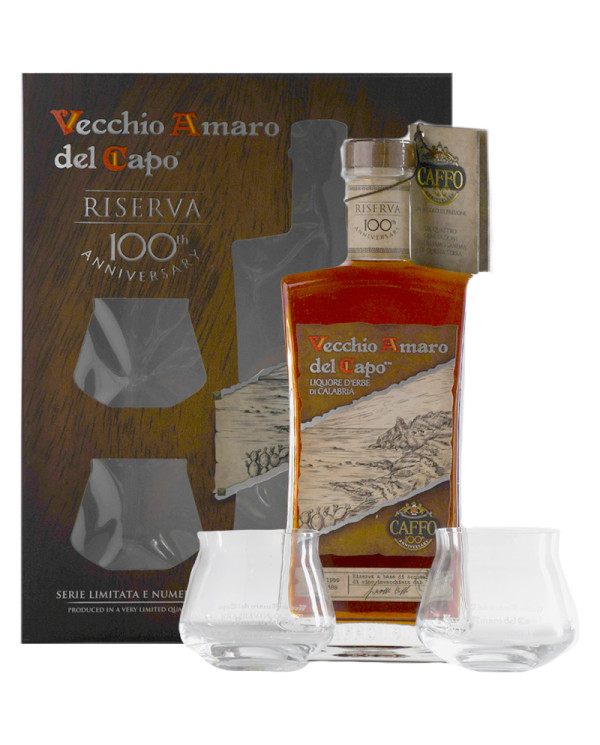 Distillates  Amaro del capo Centenario in confezione regalo 70 cl + 2 bicchieri – Caffo 40,90 â‚¬ Distillates  Amaro del capo Centenario in confezione regalo 70 cl + 2 bicchieri – Caffo 40,90 â‚¬