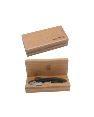 Accessori  Cavatappi con cofanetto bambù bamboo Clickwine - Renoir 8,26 €