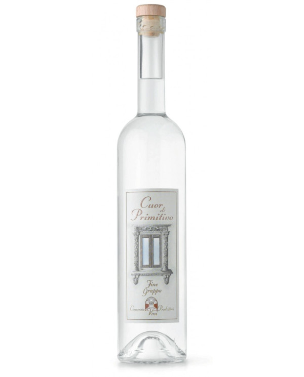 Distillates  Cuor di Primitivo Grappa di Primitivo Bianca 700 ml - Produttori di Manduria 14,70 €