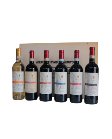 Geschenk-Ideen  Cassetta in legno 6 bottiglie vino - Grimaldi Luigino 112,30 €