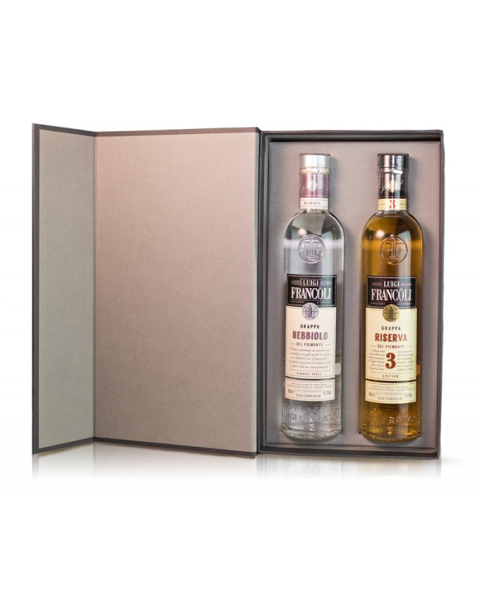 Distillati  Due Origini Confezione 2 Grappe - Luigi Francoli 62,05 â‚¬ Distillati  Due Origini Confezione 2 Grappe - Luigi Francoli 62,05 â‚¬