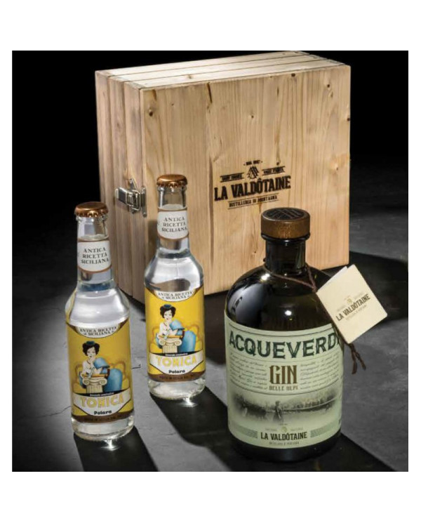 Distillati  Acqueverdi & Tonic NECESSAIRE Confez. Legno - La Valdotaine 59,00 â‚¬ Distillati  Acqueverdi & Tonic NECESSAIRE Confez. Legno - La Valdotaine 59,00 â‚¬