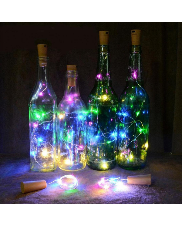 Zubehör  Decorazione Ghirlanda Bottiglia di Vino Luci con Tappo In Sughero 1M di Filo di Rame - Luci Multicolore 3,69 â‚¬ Zubehör  Decorazione Ghirlanda Bottiglia di Vino Luci con Tappo In Sughero 1M di Filo di Rame - Luci Multicolore 3,69 â‚¬