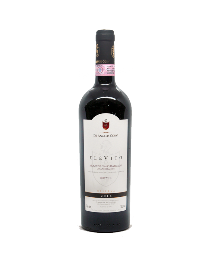 Rode wijnen  Elévito Montepulciano d’Abruzzo Colline Teramane Riserva DOCG 2016 - De Angelis Corvi 21,00 €