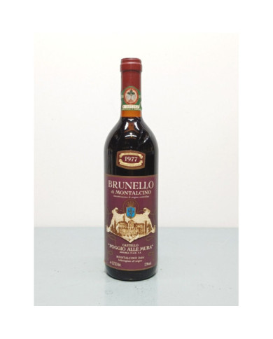 Vini Rossi  Poggio Alle Mura Brunello Di Montalcino 1977 - Agraria PAM 49,00 €