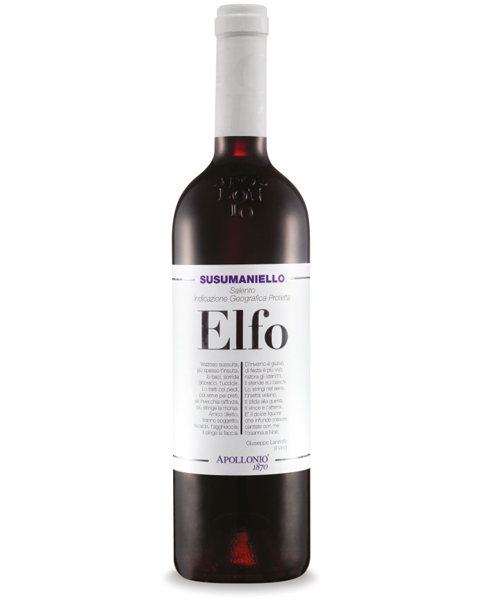 Red Wines  Elfo Susumaniello Rosso Salento IGP 2023 - Apollonio 6,90 €