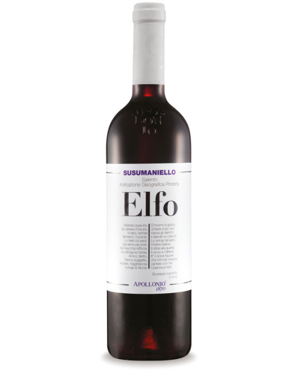 Vini Rossi  Elfo Susumaniello Rosso Salento IGP 2023 - Apollonio 6,90 â‚¬ Vini Rossi  Elfo Susumaniello Rosso Salento IGP 2023 - Apollonio 6,90 â‚¬