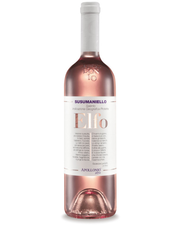 Vini Rosè  Elfo Susumaniello Rosato Salento IGP 2023 - Apollonio 7,78 â‚¬ Vini Rosè  Elfo Susumaniello Rosato Salento IGP 2023 - Apollonio 7,78 â‚¬