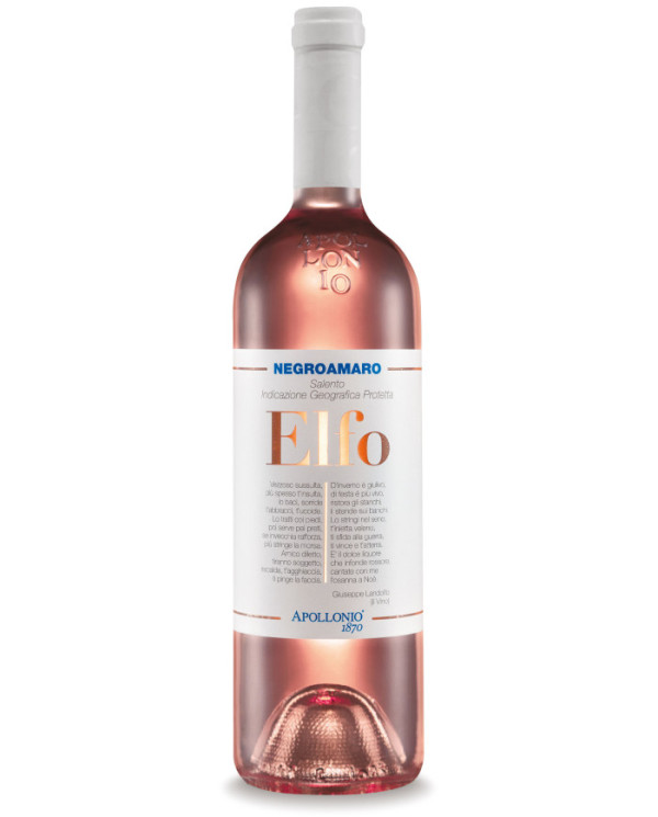 Vini Rosè  Elfo Negroamaro Rosato Salento IGP 2023- Apollonio 7,78 â‚¬ Vini Rosè  Elfo Negroamaro Rosato Salento IGP 2023- Apollonio 7,78 â‚¬