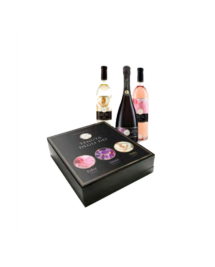 Idee Regalo  Confezione tre vini Ester Sara Anna Tommaso e Roberto Cavalli - Tenuta degli Dei 61,60 €