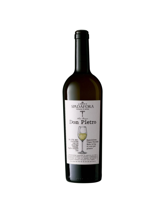 Witte Wijnen  Don Pietro Bianco Terre Siciliane IGP Bio 2024 - Dei Principi di Spadafora 12,60 €