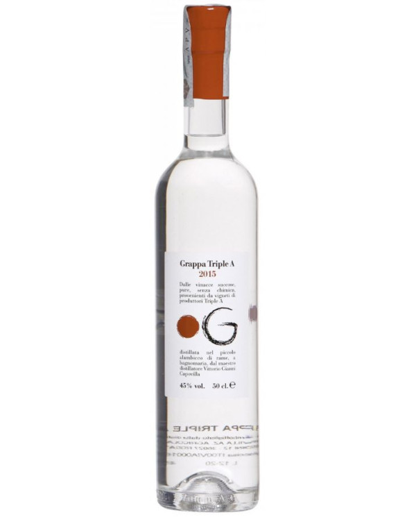Distillates  Grappa Capovilla Punto G 2015 45% Cl.50 41,04 €
