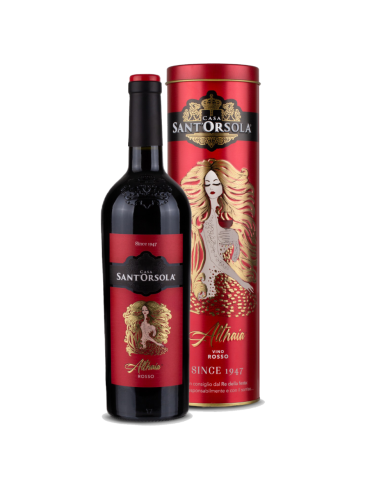 Rode wijnen  Sant'Orsola Vino Rosso Althaia ( con astuccio ) 9,80 € Rode wijnen  Sant'Orsola Vino Rosso Althaia ( con astuccio ) 9,80 €