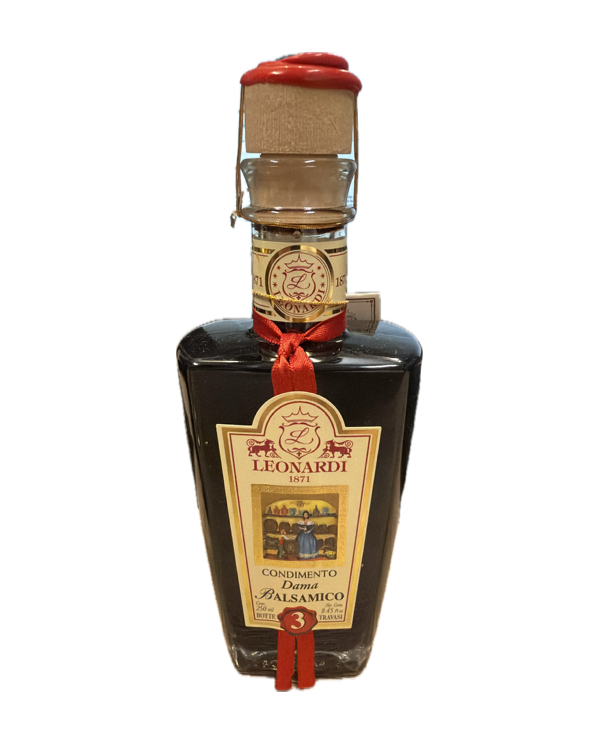 Aceto  Condimento Balsamico ''Dama 3'' 250 ml - Acetaia Leonardi 15,25 € Aceto  Condimento Balsamico ''Dama 3'' 250 ml - Acetaia Leonardi 15,25 €