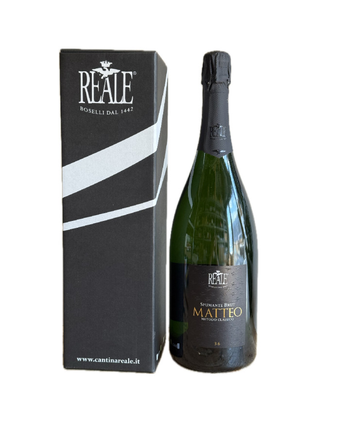 Witte Wijnen  MATTEO Spumante brut Metodo Classico magnum - Cantina Reale 38,92 €