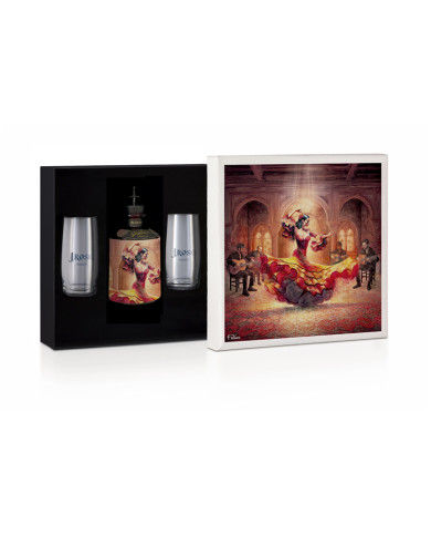 Distillates  Box Flamenco London Dry Gin 70 cl e due bicchieri - J.Rose 188,50 â‚¬ Distillates  Box Flamenco London Dry Gin 70 cl e due bicchieri - J.Rose 188,50 â‚¬