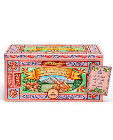 Prelibatezze  Panettone Dolce & Gabbana alle Nocciole di Sicilia e Crema alla Manna 1 kg - Fiasconaro 62,86 €