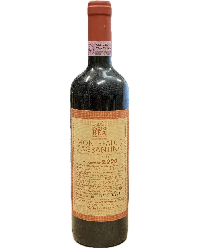 Rode wijnen  Sagrantino di Montefalco DOCG 2000 - Paolo Bea 98,36&nbsp;€