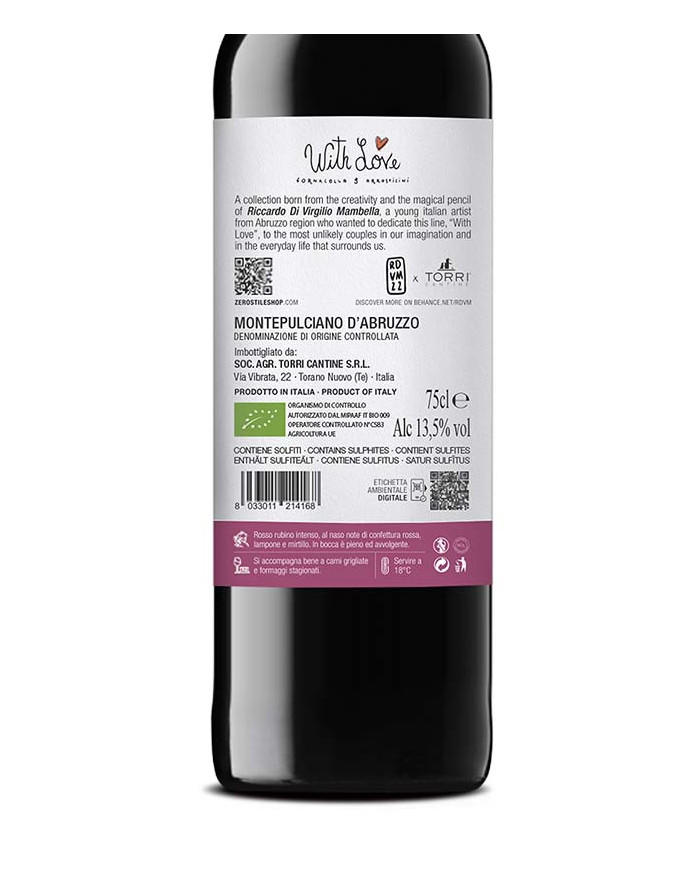 Rotweine  Montepulciano D’Abruzzo D.O.C 2024 With Love Fornacella & Arrosticini - Torri Cantine 10,54&nbsp;€