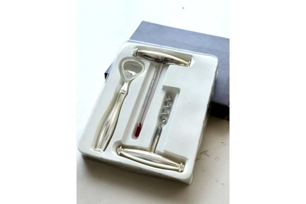 Accessori  Set accesori da vino argentato cavatappi termometro 28,61&nbsp;€