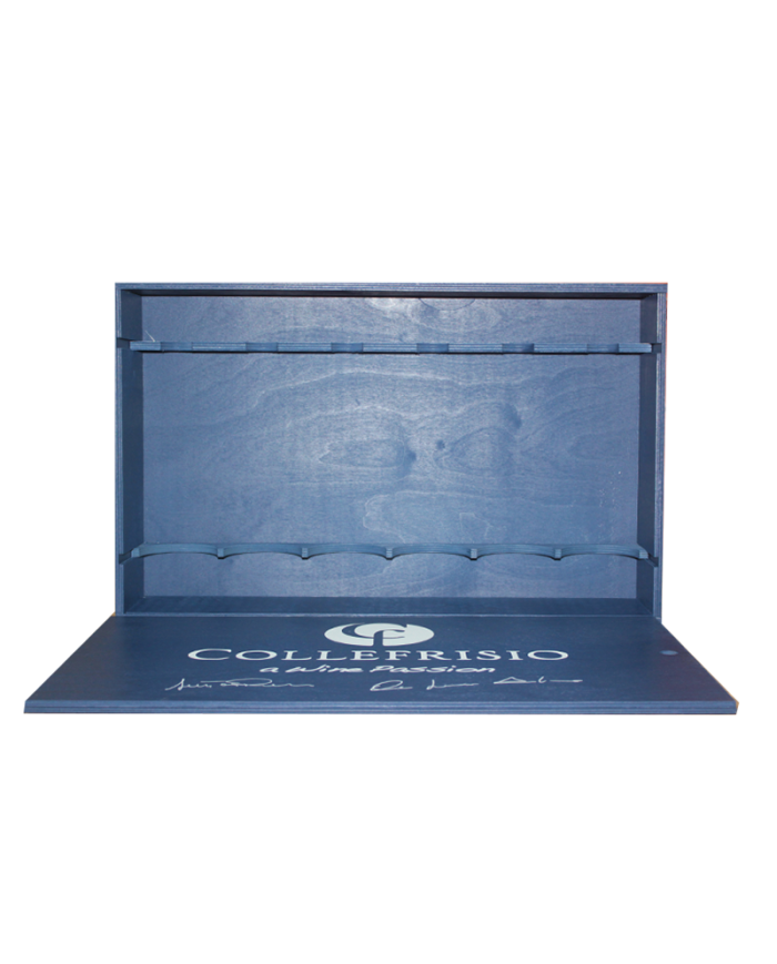 Accessori  Cassetta legno da 6 bottiglie blu Vuota - Collefrisio 18,20 €