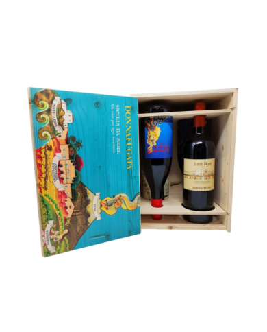 Red Wines  SICILIA DA BERE - Cassetta in legno 4 bottiglie - CHIARANDÀ , FLORAMUNDI , SUL VULCANO , BEN RYÉ Donnafugata 109,18 €