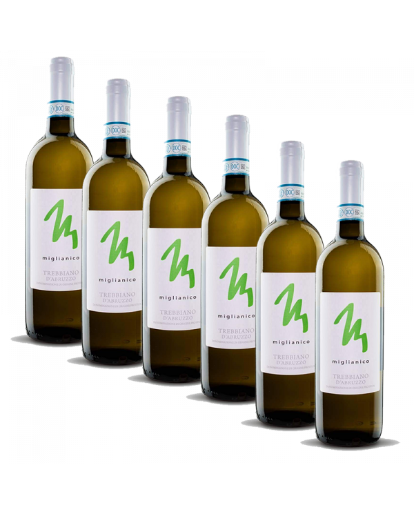 Vini Bianchi  6 Bottiglie Miglianico Trebbiano d’Abruzzo DOP 2021 - Cantina Miglianico 19,67 â‚¬ Vini Bianchi  6 Bottiglie Miglianico Trebbiano d’Abruzzo DOP 2021 - Cantina Miglianico 19,67 â‚¬