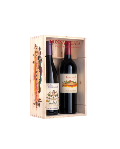 Vini Rossi  Viaggio a Contessa Entellina - Cassetta legno e plexiglass 2 bottiglie da 0,75l Donnafugata 57,79&nbsp;€
