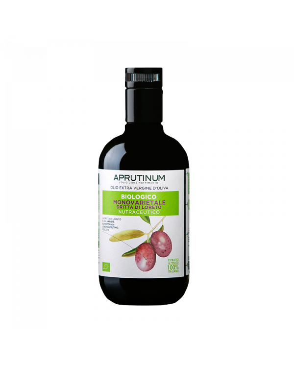 Olio Extravergine di Oliva  Olio Extravergine di Oliva Biologico Monovarietale dritta di Loreto Nutraceutico 25 cl - Aprutinu... Olio Extravergine di Oliva  Olio Extravergine di Oliva Biologico Monovarietale dritta di Loreto Nutraceutico 25 cl - Aprutinu...