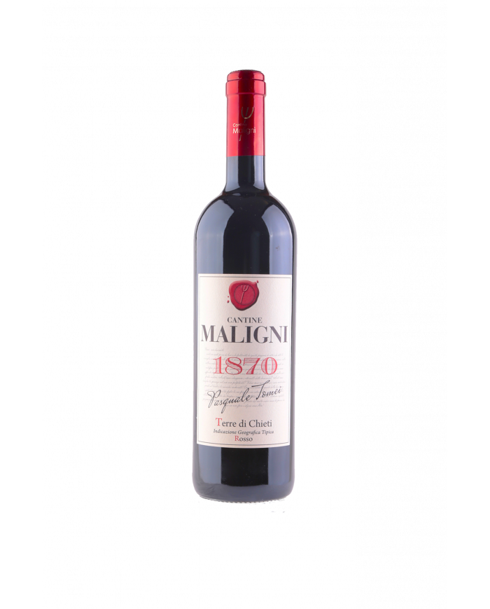 Vini Rossi  1870 Pasquale Tomei Rosso Terre di Chieti IGT 2018 - Cantine Maligni 11,02 €