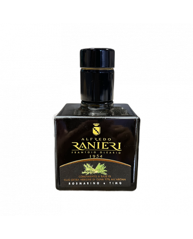 Olio Extravergine di Oliva  Olio Extravergine di Oliva aromatizzato al Rosmarino e Timo 250 ml - Alfredo Ranieri 10,50 € Olio Extravergine di Oliva  Olio Extravergine di Oliva aromatizzato al Rosmarino e Timo 250 ml - Alfredo Ranieri 10,50 €