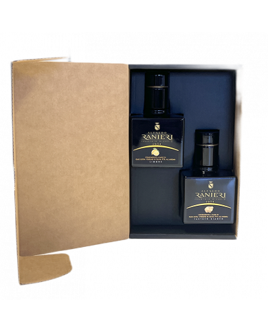 Extra Virgin Olive Oil  Confezione di Olio Extravergine di Oliva aromatizzati al Tartufo Bianco e Limone 0,25 cl - Alfredo Ra... Extra Virgin Olive Oil  Confezione di Olio Extravergine di Oliva aromatizzati al Tartufo Bianco e Limone 0,25 cl - Alfredo Ra...