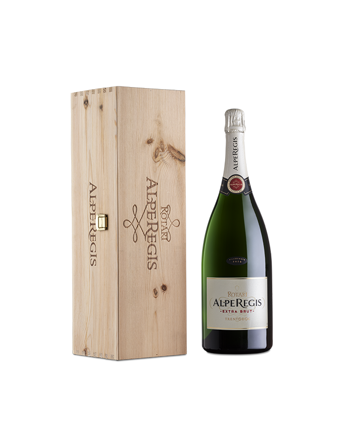 Vini Bianchi  AlpeRegis Extrabrut Trento DOC 2015 Magnum 1.5L Confezione Legno - Rotari 55,50 €