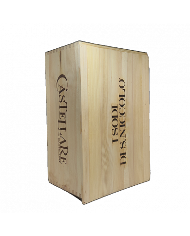 Accessories  Cassa legno Vuota I Sodi di San Niccolò da 6 bottiglie - Castellare di Castellina 15,16 â‚¬ Accessories  Cassa legno Vuota I Sodi di San Niccolò da 6 bottiglie - Castellare di Castellina 15,16 â‚¬