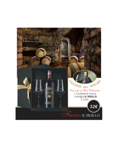 Vini Rossi  Confezione Fiocco IL SIGILLO 2013 - Cantine del Notaio 42,62 â‚¬ Vini Rossi  Confezione Fiocco IL SIGILLO 2013 - Cantine del Notaio 42,62 â‚¬
