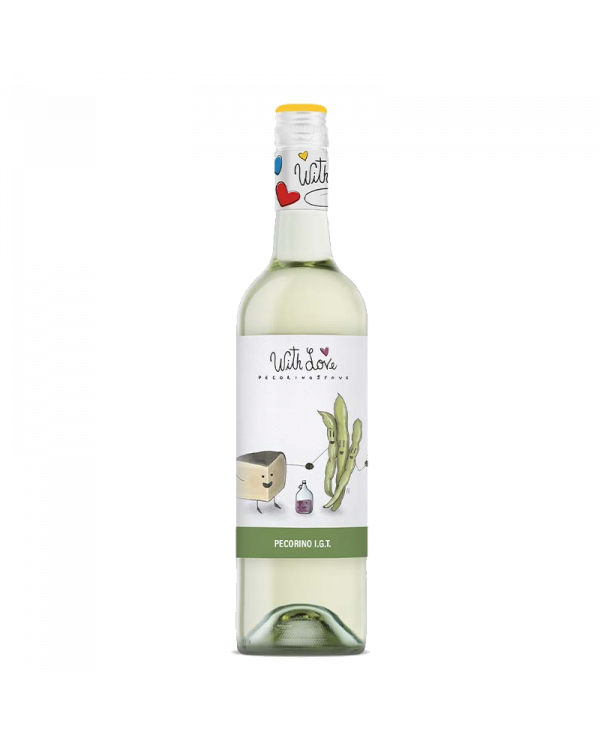Witte Wijnen  Pecorino Terre di Chieti I.G.T. 2022 With Love Pecorino e Fave - Torri Cantine 5,10 â‚¬ Witte Wijnen  Pecorino Terre di Chieti I.G.T. 2022 With Love Pecorino e Fave - Torri Cantine 5,10 â‚¬