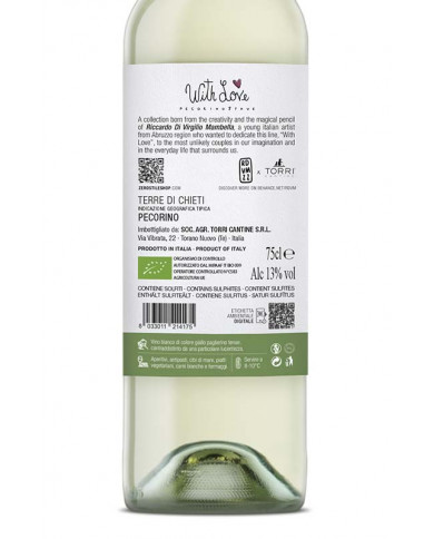 Witte Wijnen  Pecorino Terre di Chieti I.G.T. 2022 With Love Pecorino e Fave - Torri Cantine 5,10 â‚¬ Witte Wijnen  Pecorino Terre di Chieti I.G.T. 2022 With Love Pecorino e Fave - Torri Cantine 5,10 â‚¬