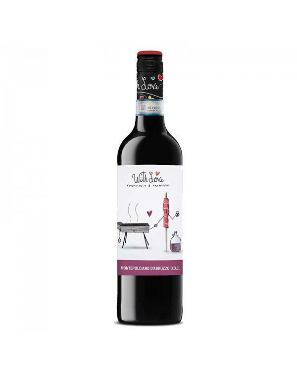 Rode wijnen  Montepulciano D’Abruzzo D.O.C 2021 With Love Fornacella & Arrosticini - Torri Cantine 4,76 â‚¬ Rode wijnen  Montepulciano D’Abruzzo D.O.C 2021 With Love Fornacella & Arrosticini - Torri Cantine 4,76 â‚¬