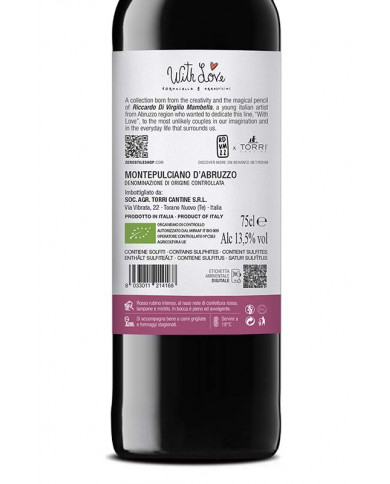 Rode wijnen  Montepulciano D’Abruzzo D.O.C 2021 With Love Fornacella & Arrosticini - Torri Cantine 4,76 â‚¬ Rode wijnen  Montepulciano D’Abruzzo D.O.C 2021 With Love Fornacella & Arrosticini - Torri Cantine 4,76 â‚¬